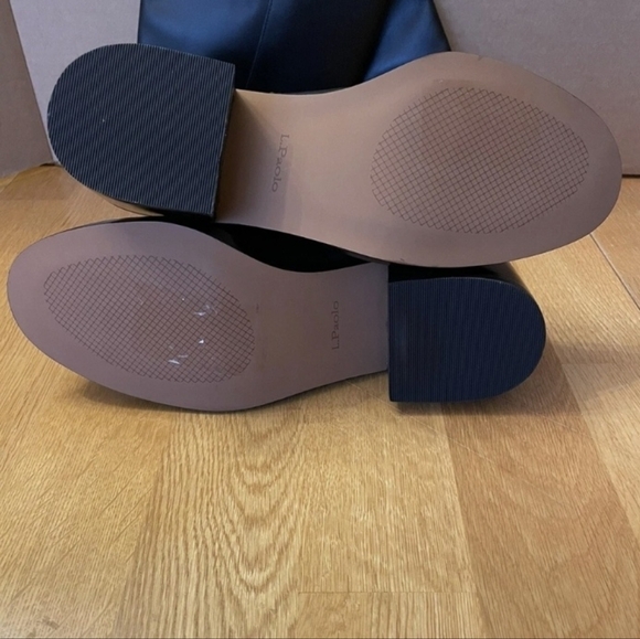 SlZE. 7.5. LINEA POLO. Black Knee-High Leather Boots - Picture 5 of 7